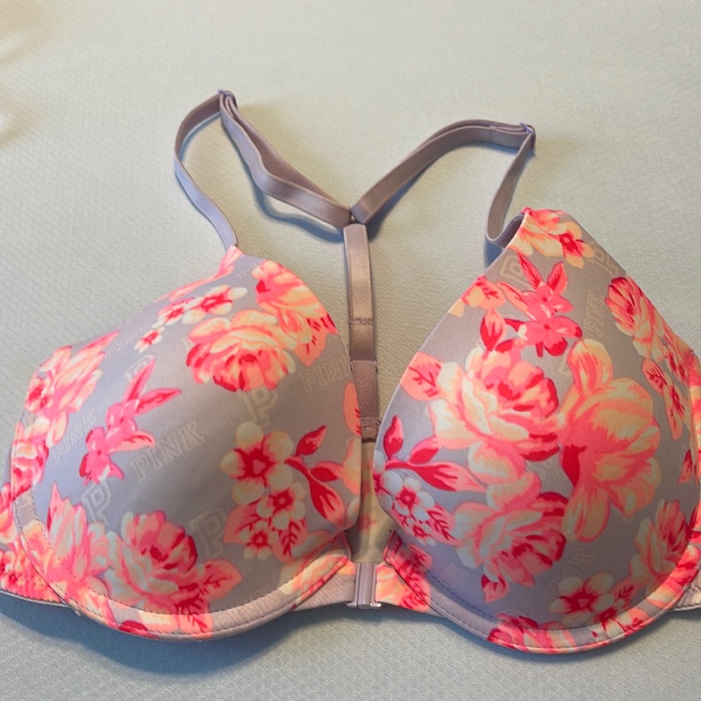 VS pink size 32D racer back bra